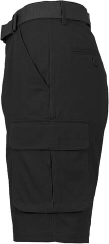 Men's 13" Inseam Twill Belted Cargo Shorts in Saudi Arabia