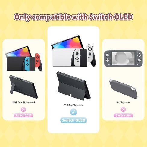 Protective Shell for Switch OLED,Slim Cover Case Compatible with Nintendo Switch OLED,Anti-Scratch and Shock-Absorption Design Joy Con Cover Skins - Pudding Dog in Kuwait