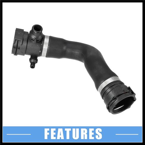 Radiator Coolant Hose No.17127646150/17127634449 for BMW X4 M40i 3.0L L6 - Gas 2018 Rubber Black Durable Material in Saudi Arabia