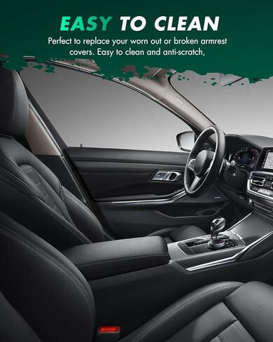 غطاء مسند ذراع وحدة التحكم المركزية من SCITOO مع دعامة فولاذية متوافقة مع 2014-2018 لسيارة Chevy for Silverado for GMC for Sierra 1500 2500 3500 2015-2019 for Thon for Yukon for Suburban Black Leather in Saudi Arabia
