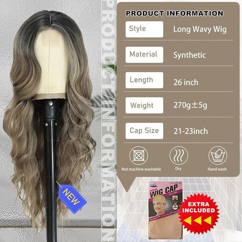 Cosplay Long Ombre teal wig 26 inch part middle part partnet homes homes party party for women use daily colonful egs (Ombre teal) in Saudi Arabia