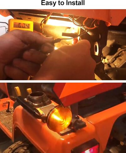 Amber Hazard Light متوافق مع جرارات سلسلة Kubota B L M تحل محل 3C081-75870 3C08175870 W9501-66001 in Saudi Arabia