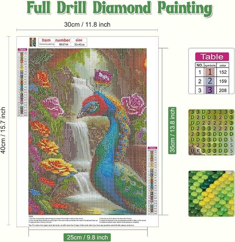 NAIMOER Birds Diamond Art Kits for Adults, Flowers Diamond Art Kits Round Full Drill Diamond Art Bird Diamond Art Kits Flowers Picture Arts Craft for Home Wall Art Decor 11.8x15.8 inch in Saudi Arabia