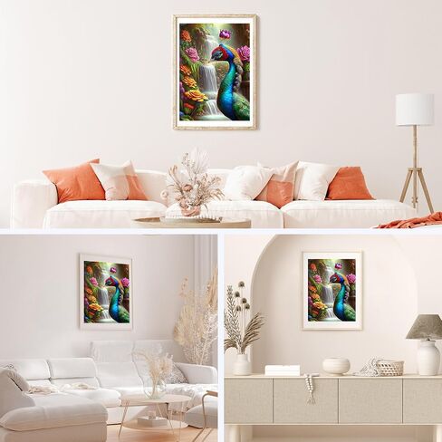 NAIMOER Birds Diamond Art Kits for Adults, Flowers Diamond Art Kits Round Full Drill Diamond Art Bird Diamond Art Kits Flowers Picture Arts Craft for Home Wall Art Decor 11.8x15.8 inch in Saudi Arabia