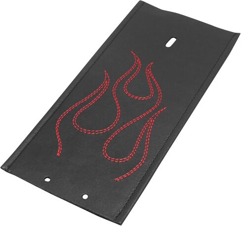 PU Leather Gas Tank Panel Bib for Harley Dyna FXDWG 1993-2003 Softail FLSTF 2000-2017 (Black Flame Style) in Saudi Arabia