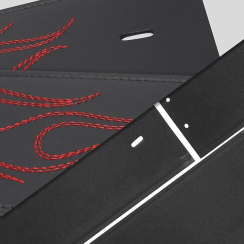 PU Leather Gas Tank Panel Bib for Harley Dyna FXDWG 1993-2003 Softail FLSTF 2000-2017 (Black Flame Style) in Saudi Arabia