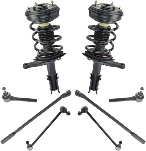 8pc مجموعة التوجيه والتعليق Strut & Spring Assemblies end end end end tie قضبان مُغلفة محمية أو مختومة لـ Concorde 1998-2004 لـ Intrepid 1998-2004 for LHS 1999-2001 for 300m 1999-2004 in Saudi Arabia