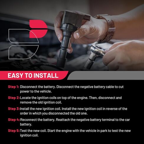 حزم ملف الإشعال BDFHYK متوافقة مع Figo Fiesta l3 l4 1.6L 1.5L 2011 2012 2013 2014 2015 2016 2017 2018 2019 2020 لفائف لـ UF740 E1240 5C1888 178-8079 C2037 CM5G12029FC مجموعة من 1 in Kuwait