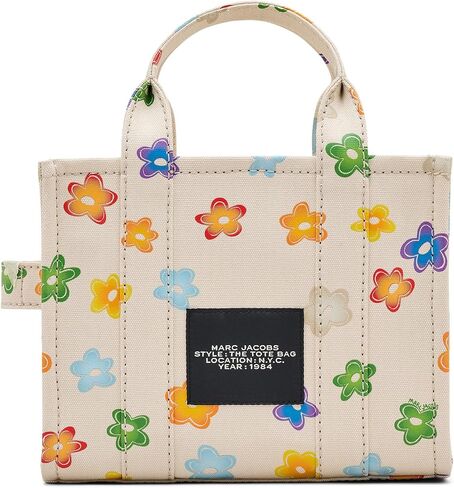 Marc Jacobs The Wild Daisy Canvas Small Tote Bag ، White Multi in Saudi Arabia