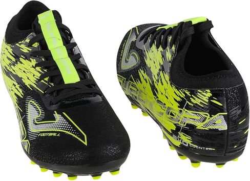 Joma Super Copa 2201 AG SUPW2201AG، للرجال، أسود/أخضر نيون، 7.5 US in Saudi Arabia