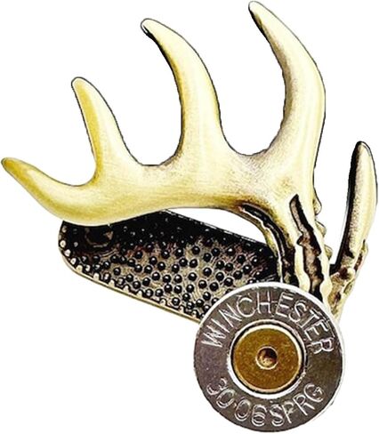Hat Clip, Durable Cap Clip Brass Brim Clips Deer Antler Shaped Hat Clip for Hunting Enthusiasts Multi Functional Hat Accessory in Saudi Arabia