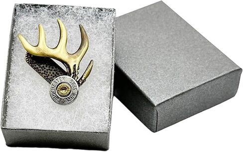 Hat Clip, Durable Cap Clip Brass Brim Clips Deer Antler Shaped Hat Clip for Hunting Enthusiasts Multi Functional Hat Accessory in Saudi Arabia