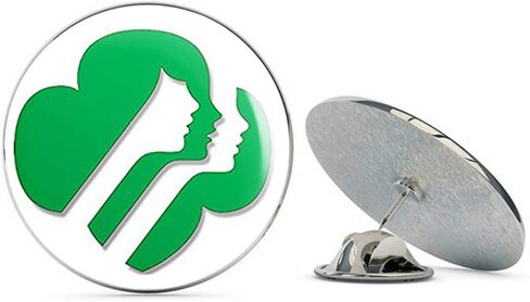 Green Girl Scouts تواجه شعار على شكل شعار (شعار الولايات المتحدة الأمريكية الكشفية) المعدن 0.75 "القبعة القبعة صدر السترة ربطة عنق in Saudi Arabia