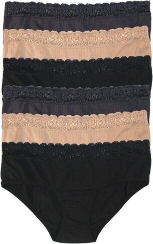 Felina | Low Rise Lace Hipster Panties | 6 Pack in Saudi Arabia