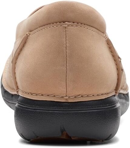 حذاء نسائي من Clarks Un Loop Stride سهل الارتداء من الجلد الأسود مقاس 10 عرض in Saudi Arabia