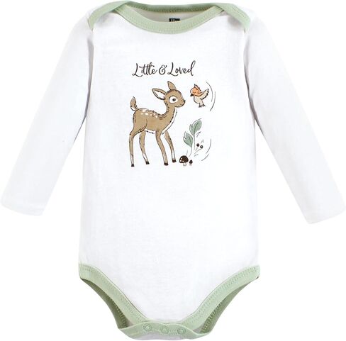Hudson Baby Unisex Baby Cotton Long-Sleeve Bodysuits, Bonita 5 Pack, 18-24 Months in Saudi Arabia