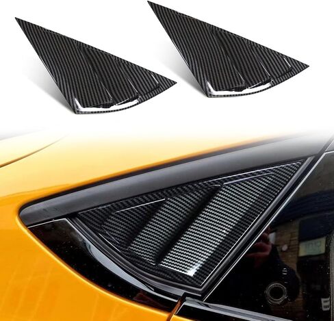 Aoskonology Bestevmod متوافق مع Mustang Mach E 2021 2022 2023 2024 2025 Quarter Side Window Scoop Lovers Cover Window ABS (V2 Carbon Carbor) in Kuwait