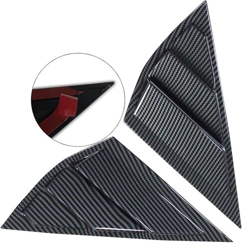 Aoskonology Bestevmod متوافق مع Mustang Mach E 2021 2022 2023 2024 2025 Quarter Side Window Scoop Lovers Cover Window ABS (V2 Carbon Carbor) in Kuwait