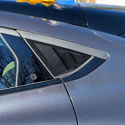 Aoskonology Bestevmod متوافق مع Mustang Mach E 2021 2022 2023 2024 2025 Quarter Side Window Scoop Lovers Cover Window ABS (V2 Carbon Carbor) in Kuwait