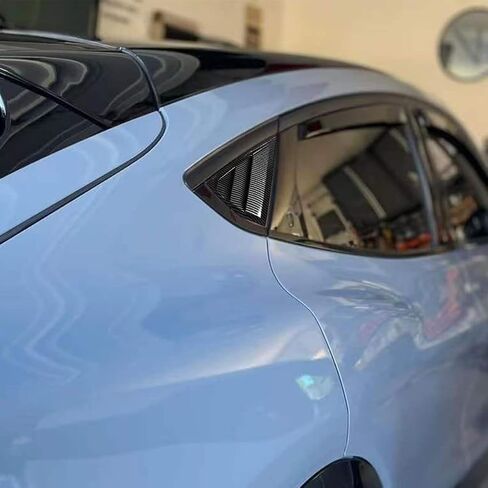 Aoskonology Bestevmod متوافق مع Mustang Mach E 2021 2022 2023 2024 2025 Quarter Side Window Scoop Lovers Cover Window ABS (V2 Carbon Carbor) in Kuwait