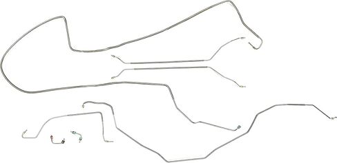 Full Car Brake Line Kit - Fits 68-72 Chevelle/Malibu Convertible & El Camino - Stainless - The Stop Shop in Saudi Arabia