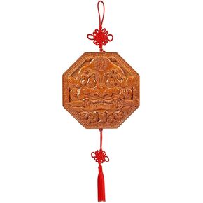 زخرفة مرآة محظوظة - 5.5 بوصة صينية فنغ شوي باجوا مرآة مع رأس الأسد للحماية والزخرفة الطاوية الفنية in Kuwait