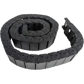 10x15mm 15x30mm 15x50mm 18x25mm 18x37mm L1000mm Cable Drag Chain Wire Carrier with end connectors for CNC Router Machine Tools(7x7mm) in Saudi Arabia