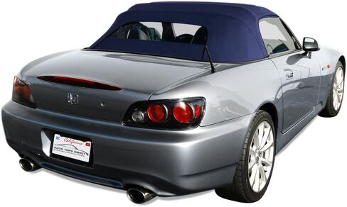 Sierra Auto Tops بديلة قابلة للتحويل قمة قابلة للتحويل لـ Honda S2000 2002-2009 ، Twill Vinyl ، Blue ، نافذة زجاجية ساخنة in Saudi Arabia