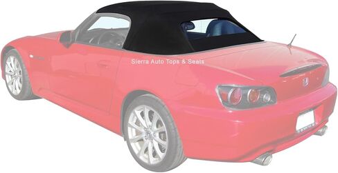Sierra Auto Tops بديلة قابلة للتحويل قمة قابلة للتحويل لـ Honda S2000 2002-2009 ، Twill Vinyl ، Blue ، نافذة زجاجية ساخنة in Kuwait