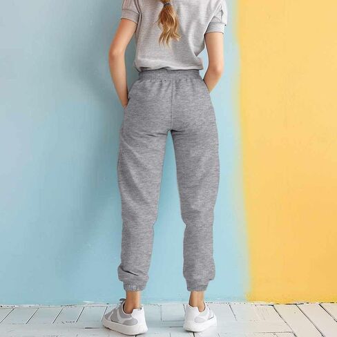 DALIX Cappuccino Embroidered Jogger Pant Soft Fleece Relaxed Fit Lounge Womens in Saudi Arabia