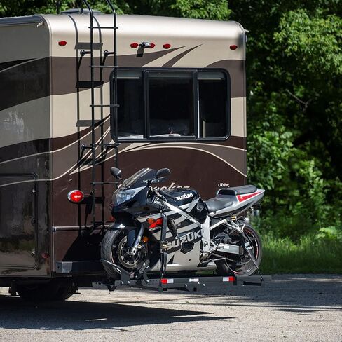 Black Widow Steel Motorcycle Carrier for RVs - 400 & 600 lb. Capacity in Saudi Arabia