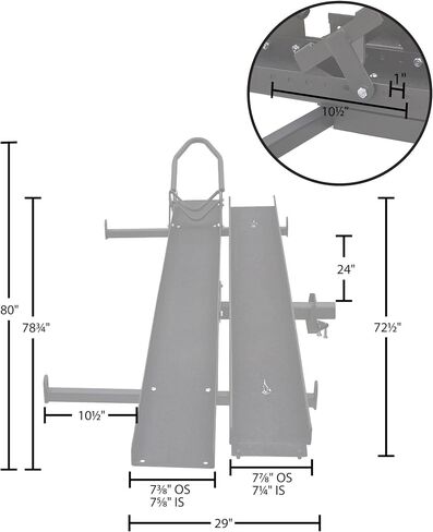 Black Widow Steel Motorcycle Carrier for RVs - 400 & 600 lb. Capacity in Saudi Arabia