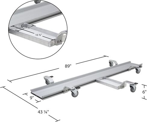 Black Widow Pro Motor Motorcycle Dolly Strong Lightweight Aluminium 1500 lb. قدرة الوزن القابلة للتعديل بالكامل على قفل صفيحة قفل القفل in Saudi Arabia