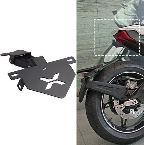 حامل لوحة رخصة دراجة نارية الحاجز الخلفي ، قوس تسجيل مزيل مرتبة لـ C-F-M-OTO CL-X 700 CL-X700 700CL-X الملحقات ، الأسود in Kuwait