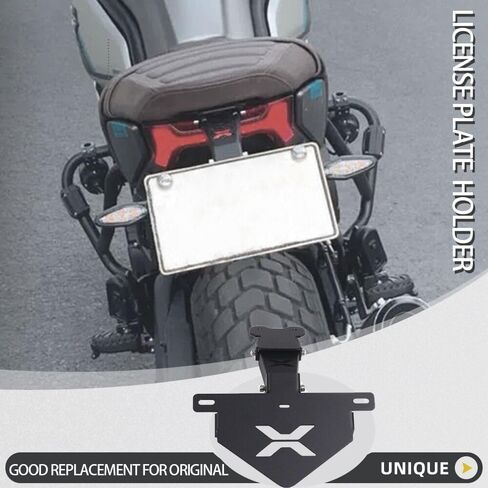 حامل لوحة رخصة دراجة نارية الحاجز الخلفي ، قوس تسجيل مزيل مرتبة لـ C-F-M-OTO CL-X 700 CL-X700 700CL-X الملحقات ، الأسود in Kuwait