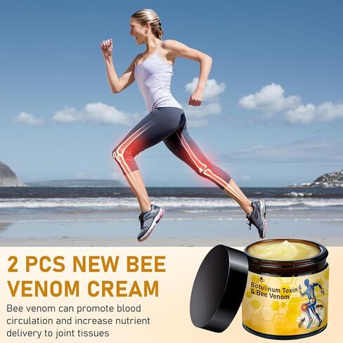 2Pcs Botulinum Toxin & Bee Venom-Relief Bone Healing Cream, Bee Venom Cream Joint Relief Gel, Advanced Joint and Bone C-ream for Back, Knee, Hands and Neck in Kuwait