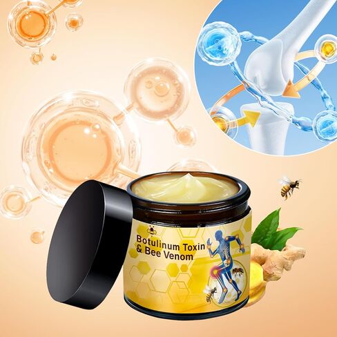 2Pcs Botulinum Toxin & Bee Venom-Relief Bone Healing Cream, Bee Venom Cream Joint Relief Gel, Advanced Joint and Bone C-ream for Back, Knee, Hands and Neck in Kuwait