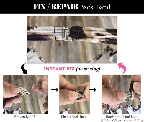 STRAP N' GUARD (بدون خياطة) استبدال خطافات حمالة صدر ملابس السباحة مقاس 1 بوصة، معدنية، خطافات دبوسية بواسطة أشرطة دبوسية in Kuwait