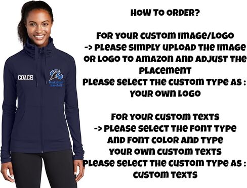 INK STITCH Women Lst852 Custom Personalized Embroidery Logo Texts Stretch Full Zip Jackets in Saudi Arabia