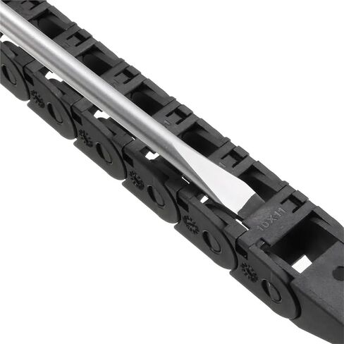 افتح نوع جسر سلسلة السحب R18 10x11mm حامل كابل مع موصلات نهاية بلاستيكية لآلات جهاز التوجيه CNC الكهربائي in Saudi Arabia