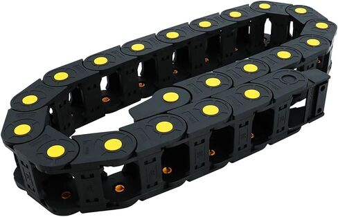25x57 mm 25 * 57 mm Nylon Mochine Towline Plastic Cable Chain Drag Chain Slient Bridge L 1m for CNC Router in Saudi Arabia