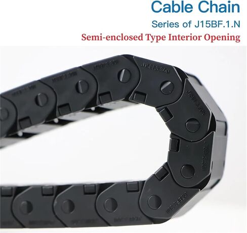 Cable Chain Semi-Enclosed Interior Opening 15x15 15x20 15x30 Drag Plastic Towline Transmission Machine Accessories(28mm,15x30 mm) in Saudi Arabia