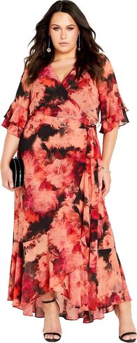 City Chic Women's Apparel Women's Citychic Plus Size Maxi Mischa Fl in Saudi Arabia