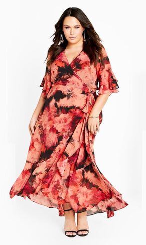 City Chic Women's Apparel Women's Citychic Plus Size Maxi Mischa Fl in Saudi Arabia