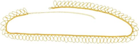 Efulgenz Gold Tone المجوهرات الهندية للنساء دبي على غرار Kamarbandh هندية Gold Ball Beads Chain Kamarbandh بطن سلسلة الخصر حزام الشاطئ المجوهرات المجوهرات جسم المجوهرات in Saudi Arabia