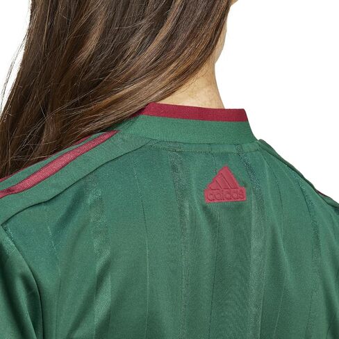 قميص قصير للسيدات من adidas Tiro Nations Pack، أخضر داكن/بورجوندي جامعي/أبيض سحابي، مقاس صغير in Saudi Arabia
