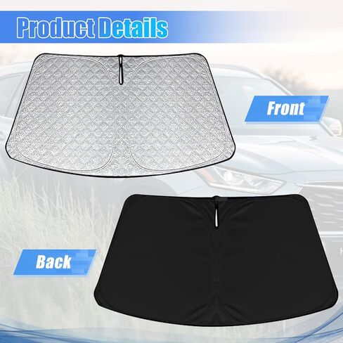 6 Layers Thicken Windshield Sun Shade Compatible with 2016-2024 Honda Pilot Foldable Car Windshield Cover Vehicle Sun Protector for Front Window Reflect UV Sun and Heat in Saudi Arabia