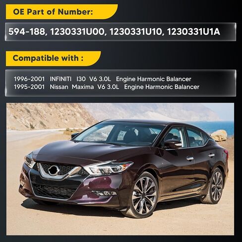 1230331U00 محرك التوافقي التوافقي ملائمة لنيسان Maxima 1995-2001 و Infiniti I30 1996-2001 ، DOHC V6 3.0L ، aspulated بشكل طبيعي ، الغاز ، استبدال OE 594-188 ، 1230331U00 ، 1230331U10 ، 12303331U1A in Kuwait