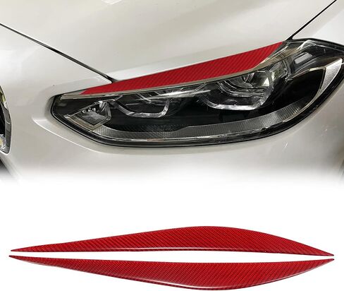 X AutoHaux 1 زوج مقصود غطاء غطاء العين ، ملصق تصميم تزيين ، ملصق لتصميم BMW F30 2013-2018 حاجب نمط ألياف الكربون الأسود in Saudi Arabia