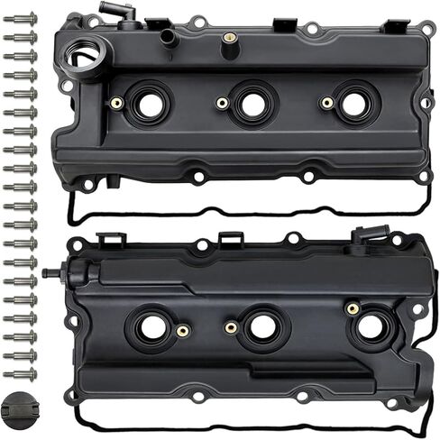 GELUOXI 2x Engine Valve Cover Replacement for Nissan Frontier 05-19 Pathfinder 2005-2012 Xterra NV1500 NV2500 NV3500 4.0L 2012-2021 13264EA210 13264EA200 in Saudi Arabia